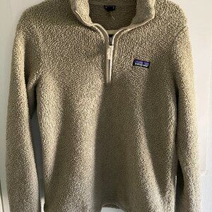 Patagonia Los Gatos Fleece 1/4 Zip Pullover Women’s Large Tan.